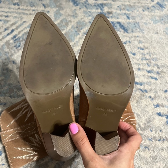 MARC FISHER Womens Brown Comfort Rogers Pointed Toe Western size 6 - Picture 3 of 4